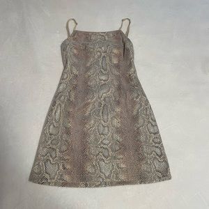 urban outfitters UO textured snake print mini dress